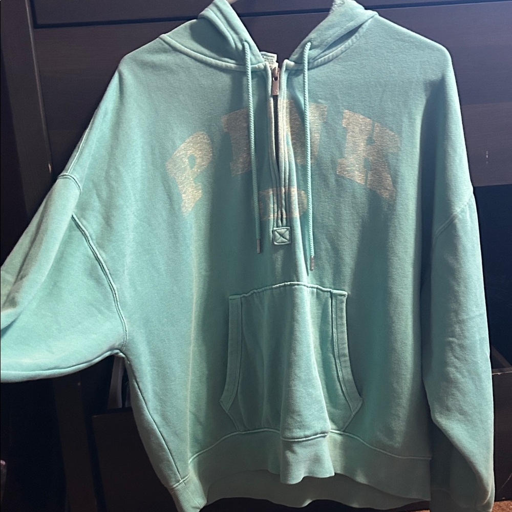 PINK Victoria's Secret Aqua Hoodie